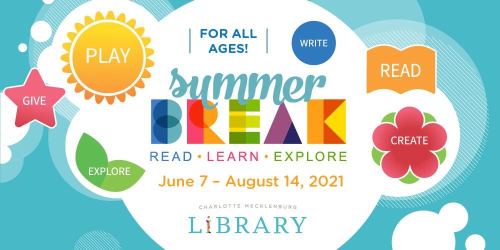 Take the Summer Break challenge with the Library from June 7 -August 14.