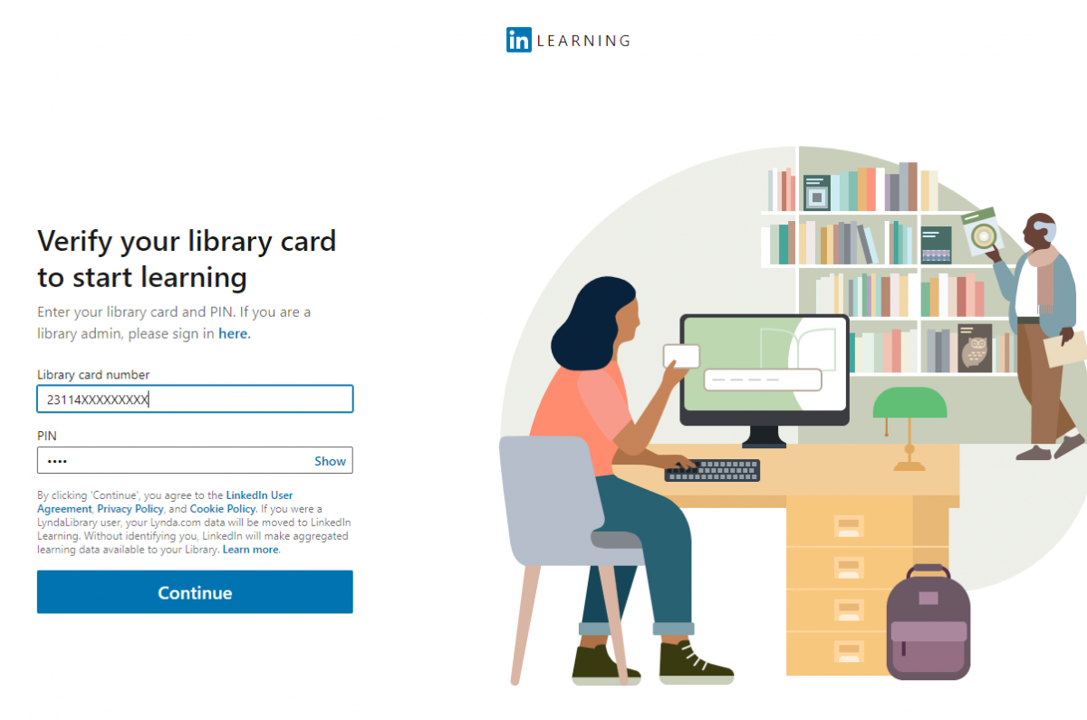 How do I log in to LinkedIn Learning?