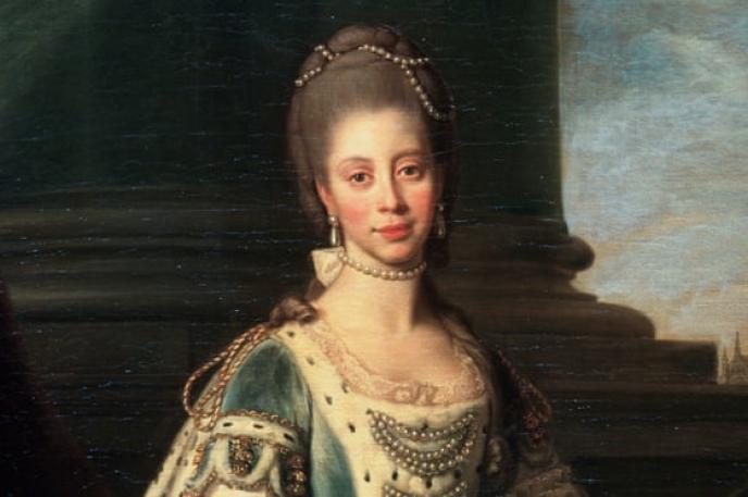 Portrait of Queen Sophia Charlotte of Mecklenburg-Strelitz by Allan Ramsay. Portrait of Queen Sophia Charlotte of Mecklenburg-Strelitz by Allan Ramsay.