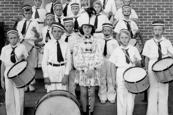 Midwood Elementary School, Drum and Bugle Corps, 1938-1939 Courtesy of the Robinson-Spangler Carolina Room