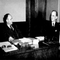 Harry Patrick Harding (right), 1941 courtesy of the Robinson-Spangler Carolina Room.